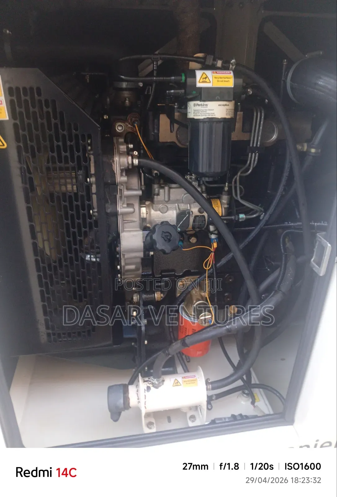 Generator Hire 50kva Perkins Engine
