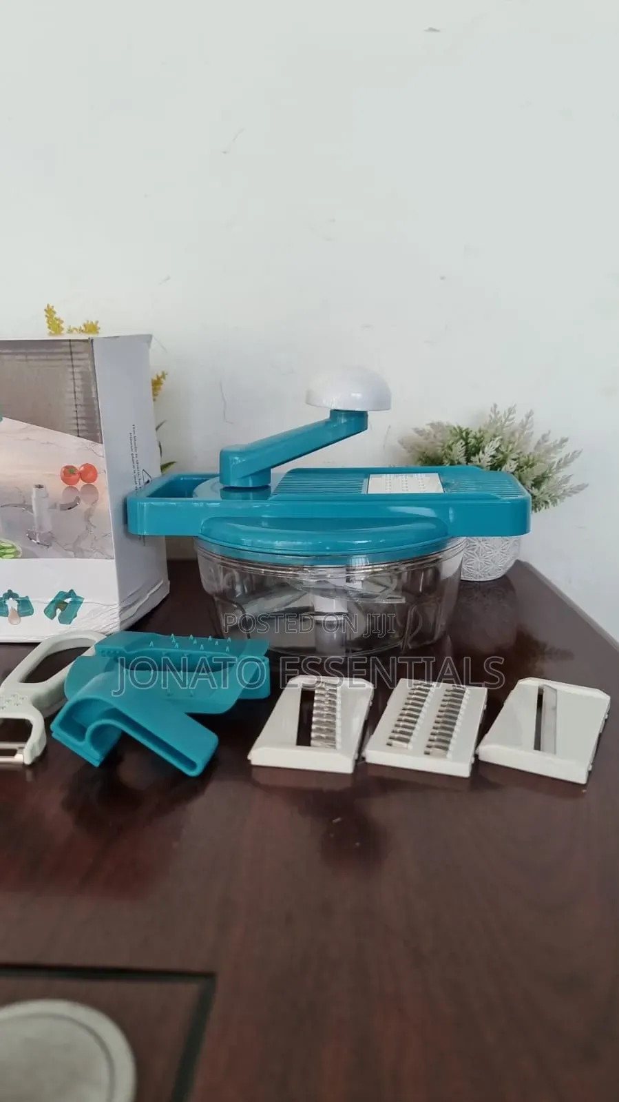 2-in-1 Manual Food Processor Mandoline Slicer Cutter