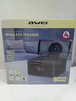 Awei Y332 Wireless Bluetooth Multifunctional Speaker and Power Bank.