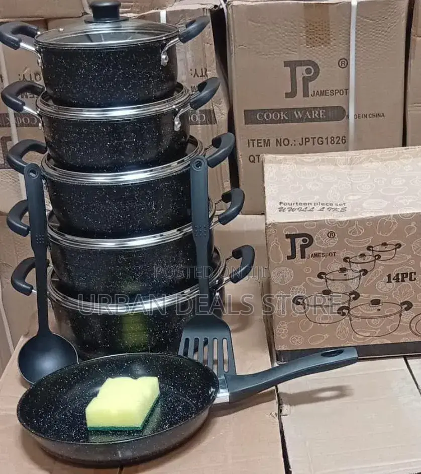 New Model 14pcs Jp Non-Stick Cookware Set