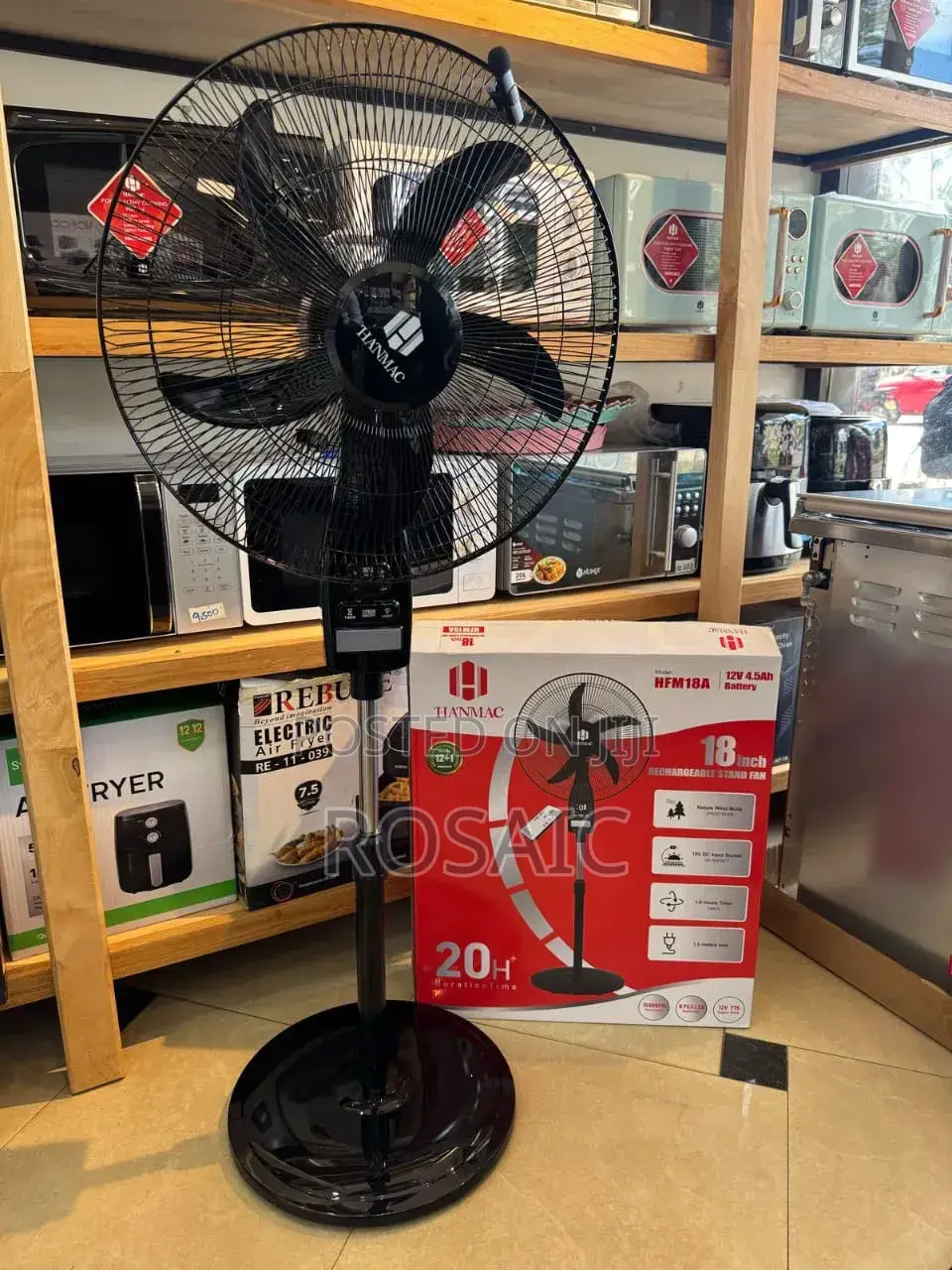 Reachargeable Hanmac 18 Inches Standing Fa