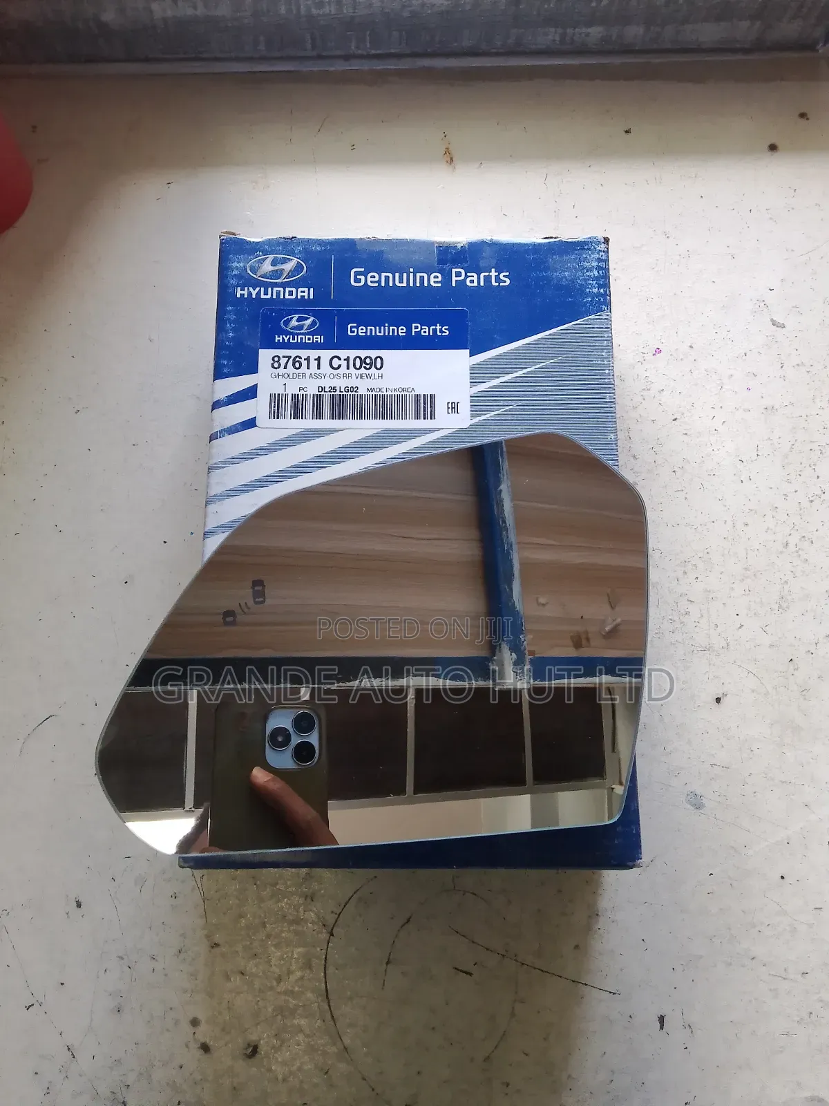 Side Mirror Lens Hyundai Sonata 2015 Left Hand (Genuine Brand)