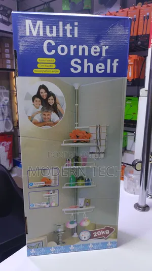 4 Tier Telescopic Multi-Corner Shelf Organiser