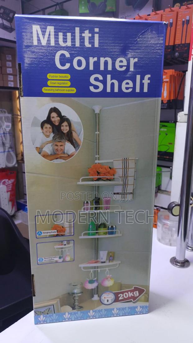 4 Tier Telescopic Multi-Corner Shelf Organiser