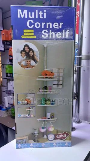 Adjustable Telescopic Corner Storage Rack for Bathroom Kitchen
