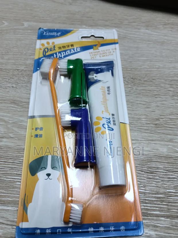 4 in 1 Dog/Cat Toothpaste and Toothbrush Set