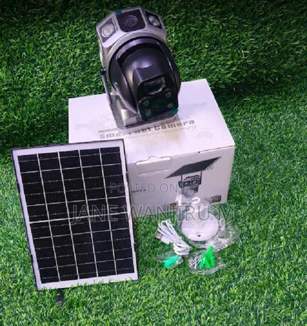 Smart Net Solar CCTV Camera - 2 Lens, 360° Coverage - main view