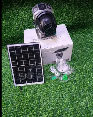 7. Solar Powered Security Camera 2 Lens -