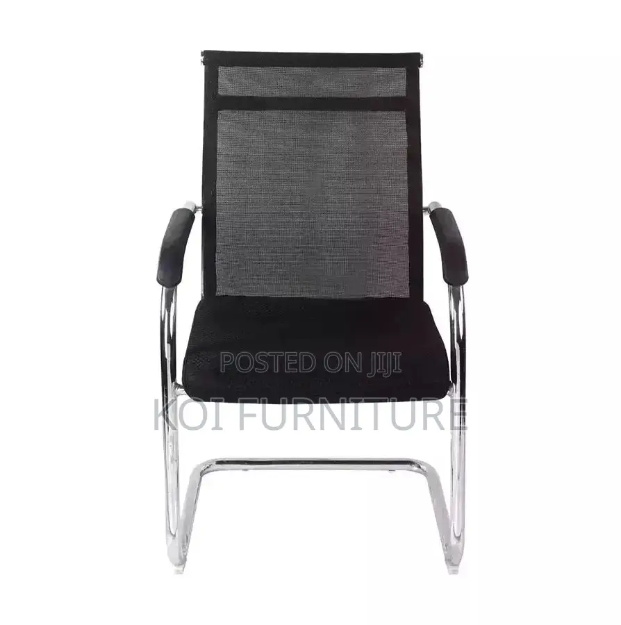Office Chairs; Ffyt Stainless Steel Office Visitor Chair With Armrest