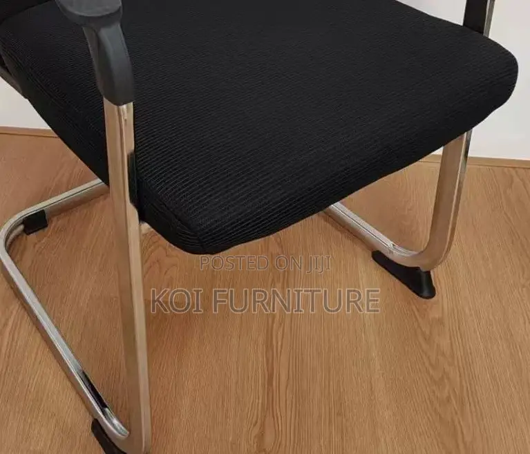 Office Chairs; Ffyt Stainless Steel Office Visitor Chair With Armrest