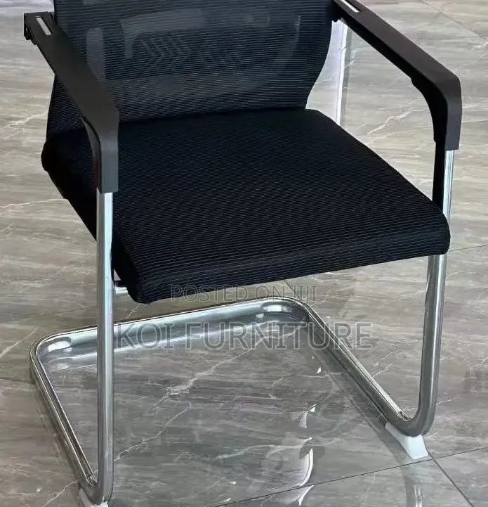 Office Chairs; Ffyt Stainless Steel Office Visitor Chair With Armrest