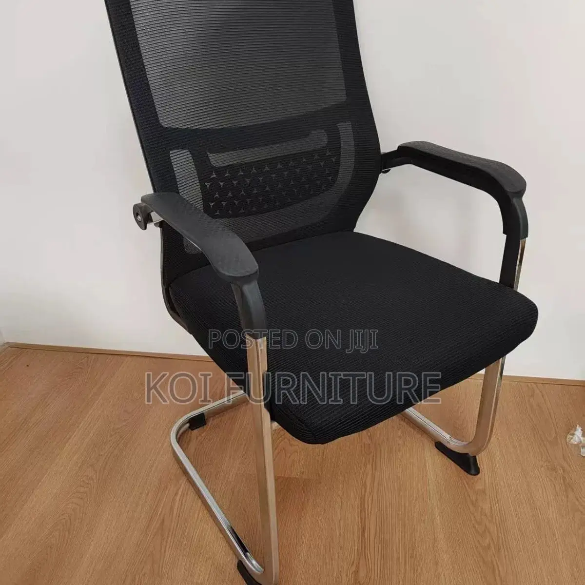 Office Chairs; Ffyt Stainless Steel Office Visitor Chair With Armrest
