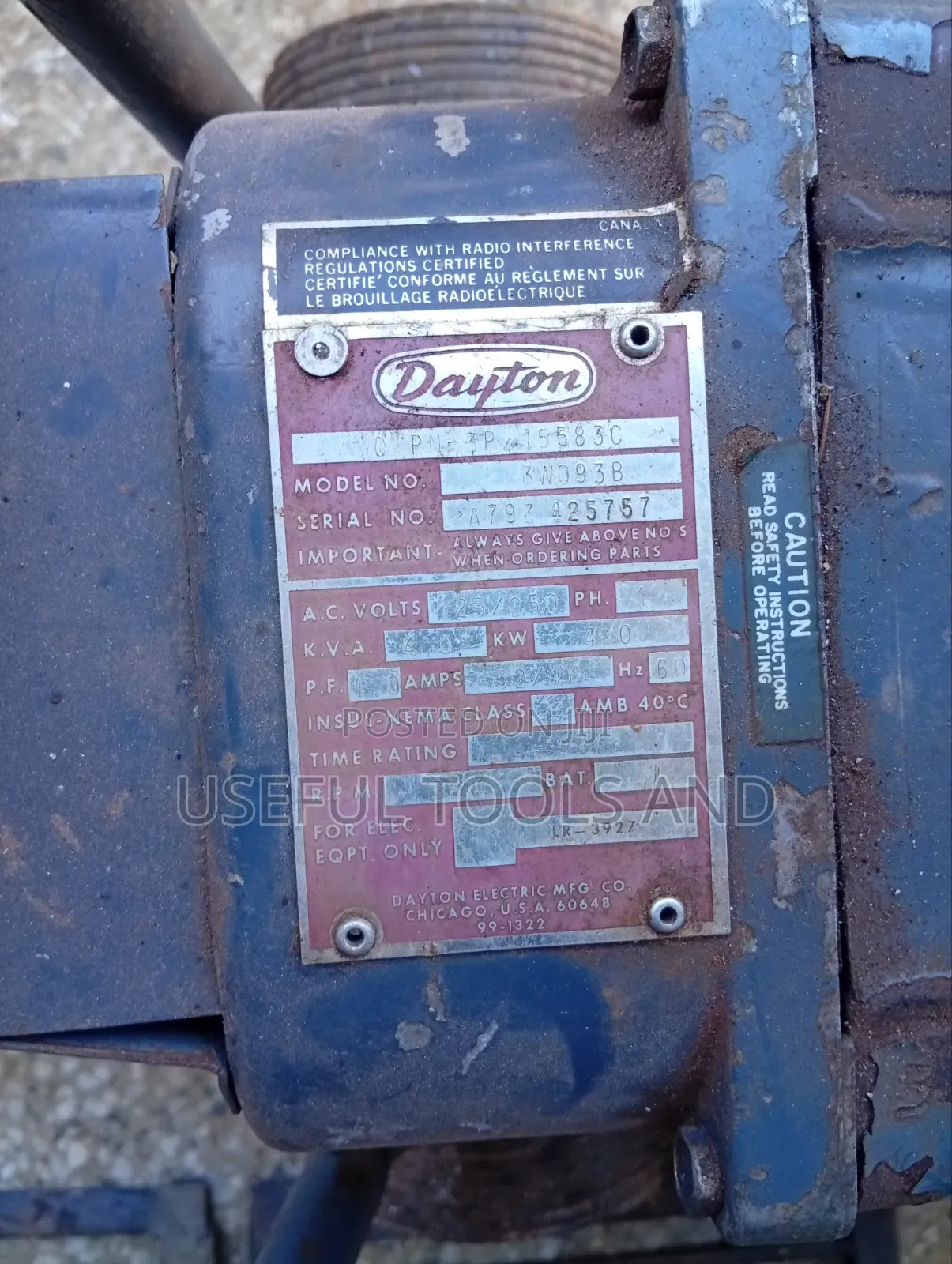 4 Kva Dayton Power Generator