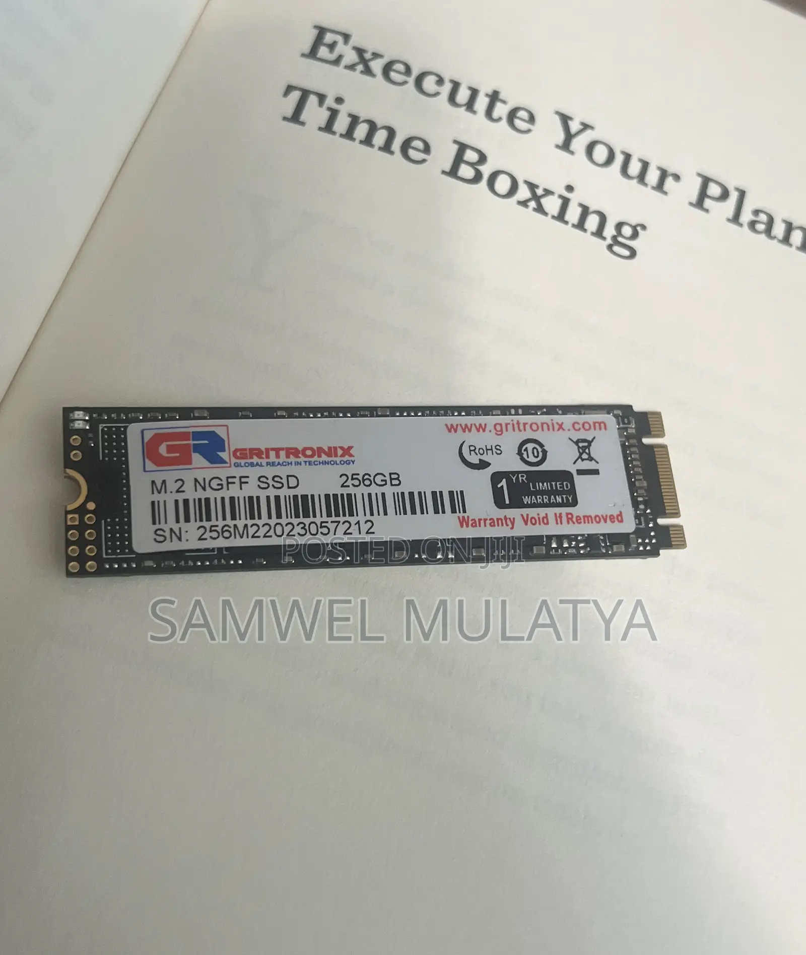 256gb M.2 NGFF SSD (Sata) – Laptop Desktop Compatible
