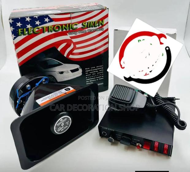 200w Emergency Suren Set With Speaker, Controller Microphone - main view