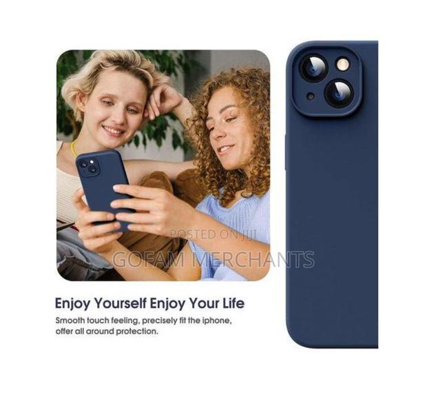 Apple iPhone 14 Plus Silicone Cover Case - Blue. - thumbnail 2