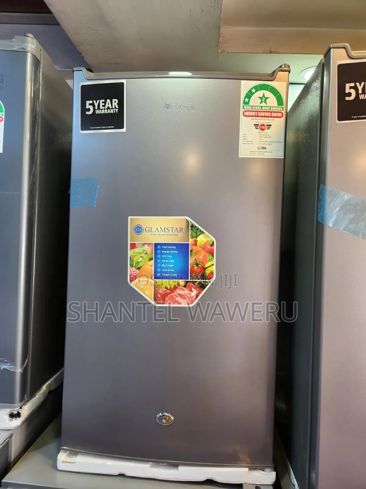 New Silver 90litres Single Door Refrigerator