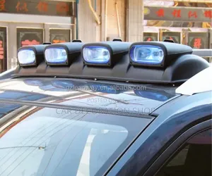 Auxiliary Lights Mounted on Car Roof for Off_road Purposes