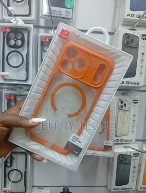 iPhone 17 Pro Max Magnetic Back and Protective Lens Frame Case