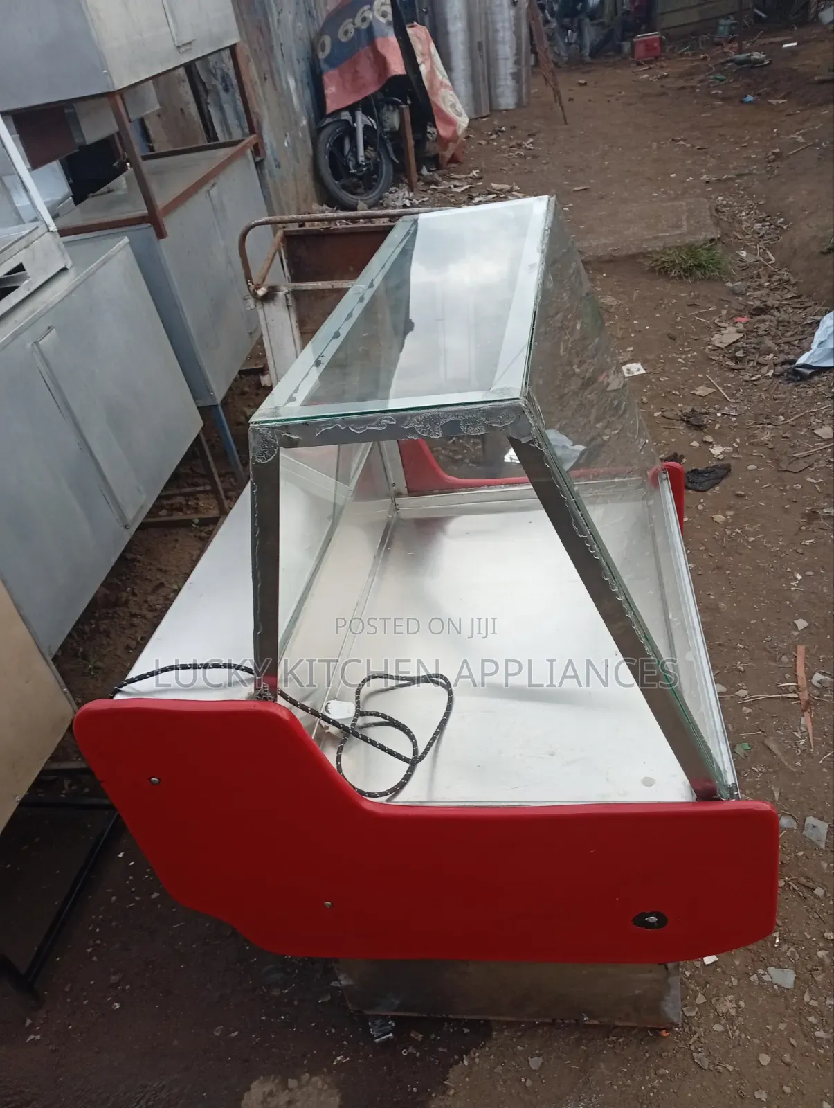 Stainless Steel Meat Chiller Display.