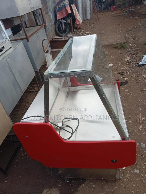 Stainless Steel Meat Chiller Display.