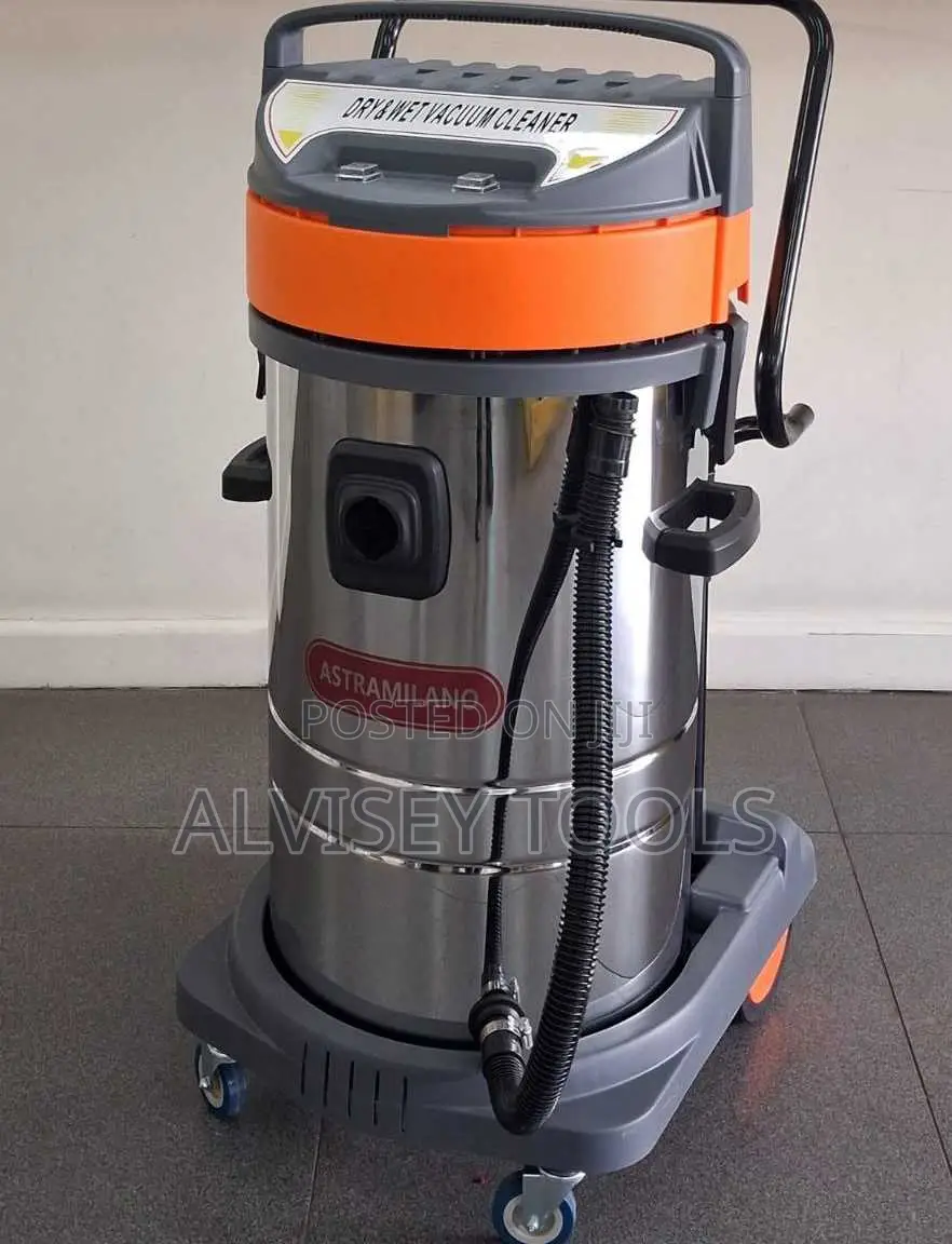 Astramilano Vacuum Cleaner Wet and Dry 100 Litres With 2 Switches