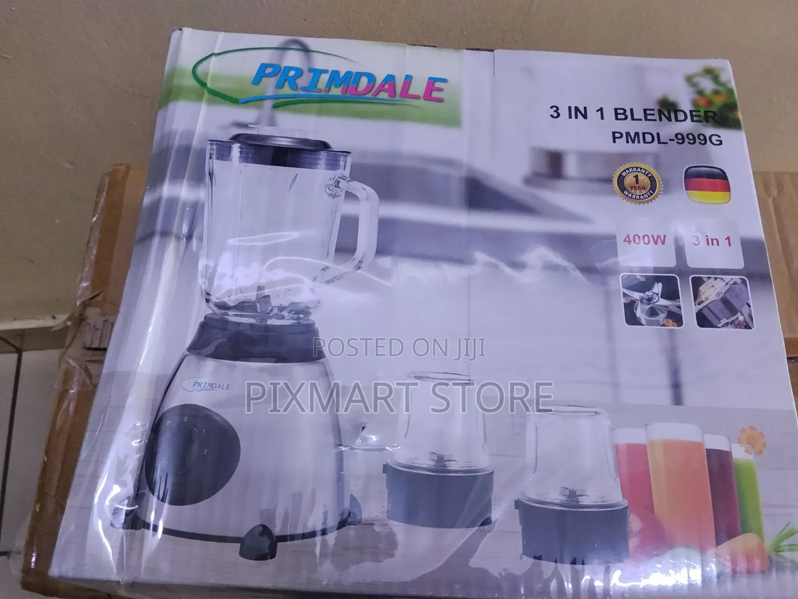 Primdale Blender, 400 Watts 3 in 1