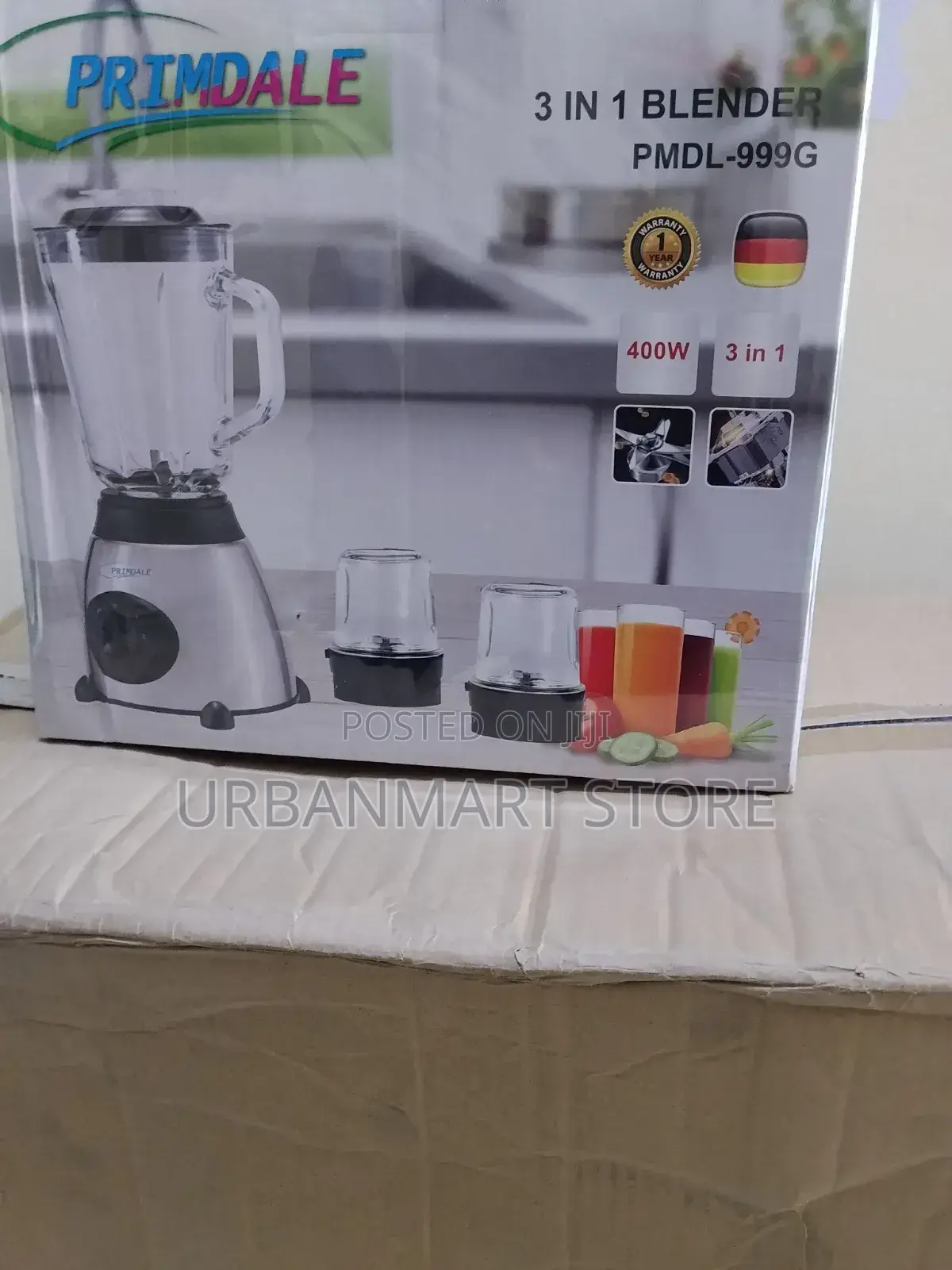 Primdale Electric Blender 1.5 Litres, 3 in 1