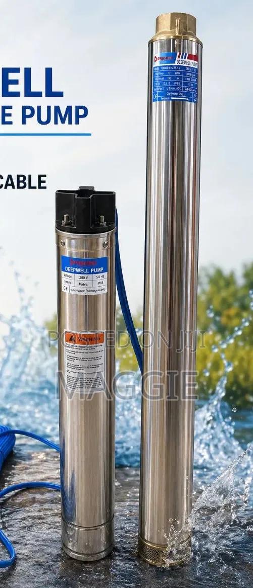 Deep Well Submersible Pump 3 Phase With Motor Cable - main view