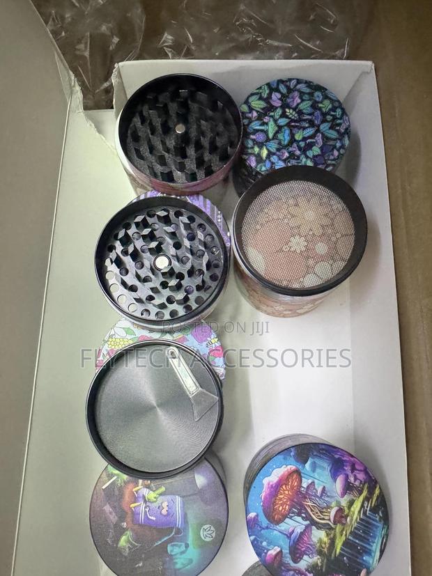 Herb Crusher Grinder Metallic Metal 55mm