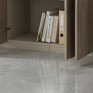 Office Cabinet; Wood Office Storage Cabinet With Clear View Doors
