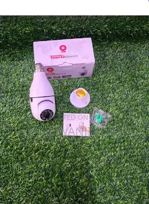 V380 Bulb PTZ Camera Wifi - E27 Socket, 360° Rotat