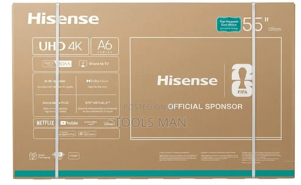 Hisense 55 Inch A6 Series Uhd Smart Tv.