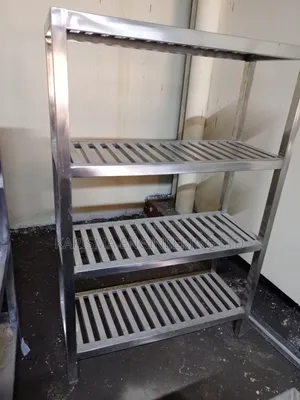 Four-Tier Stainless Steel Commercial Storage Rack