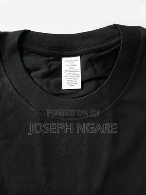 Black 100% Cotton T-Shirt – Soft Unisex Fit S–Xxl