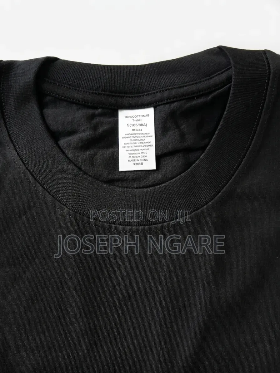 Black 100% Cotton T-Shirt – Soft Unisex Fit S–Xxl
