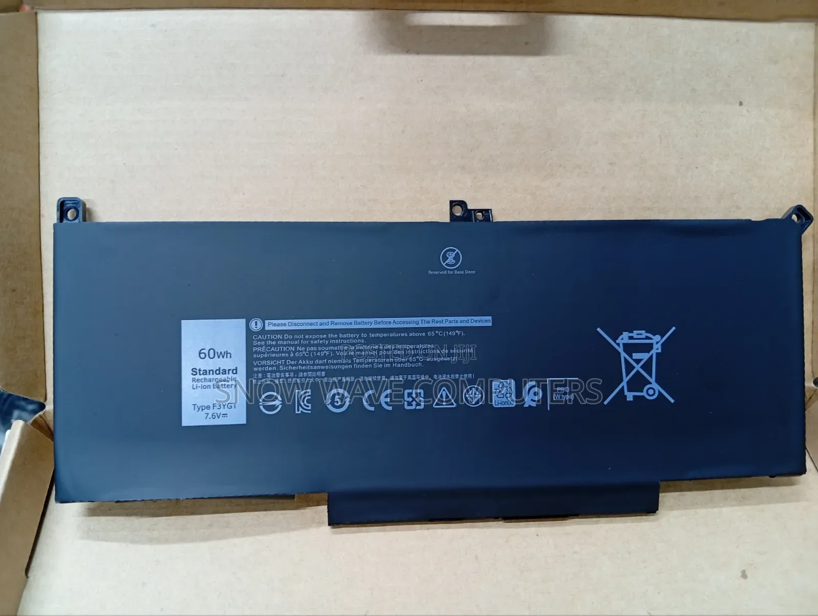 F3ygt Dell Laptop Battery for Dell 7280, 7290, 7380, 7390, 7480