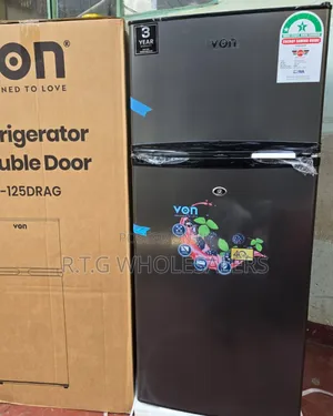 Von 125 Litres Double Door Refrigerator Direct Cool