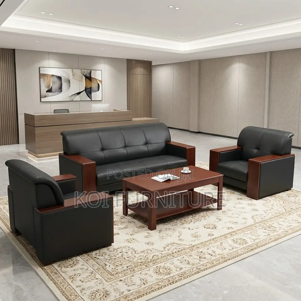 Office Sofa; Lumina 5-Seater Executive Reception Sofa Set