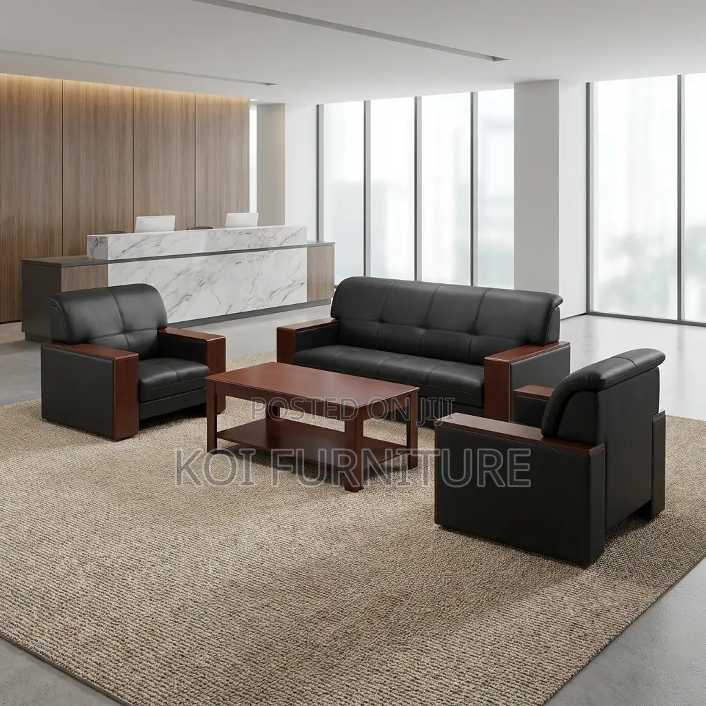 Office Sofa; Lumina 5-Seater Executive Reception Sofa Set