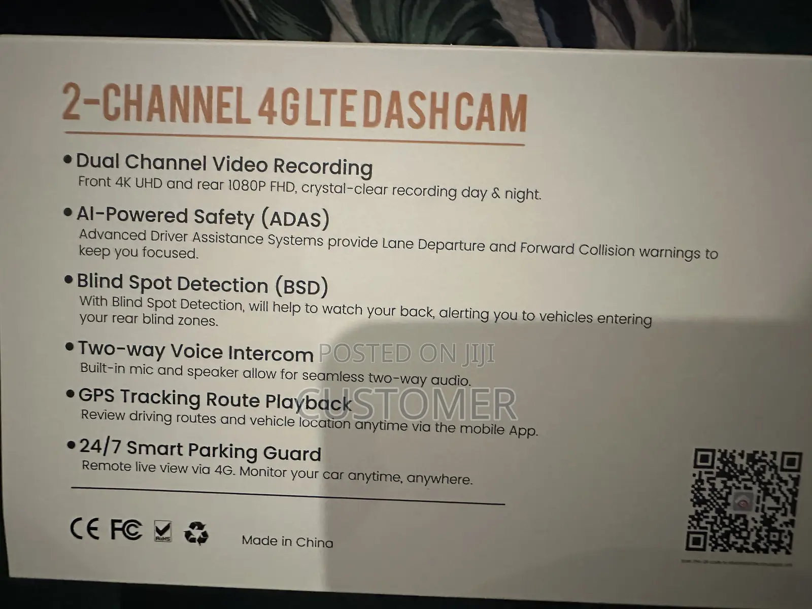 2 Channel 4g Dashcam