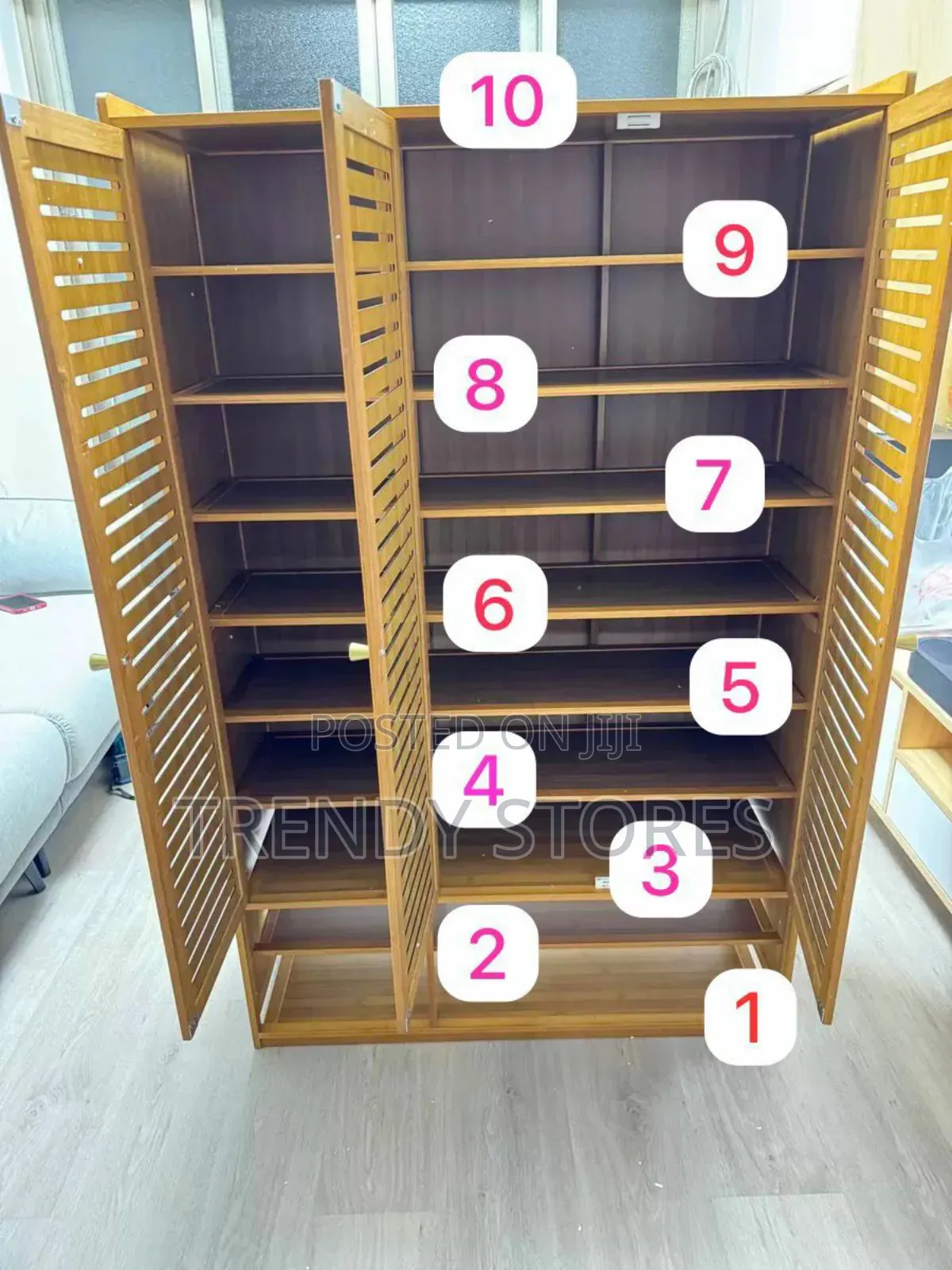10-Tier Shoe Cabinet