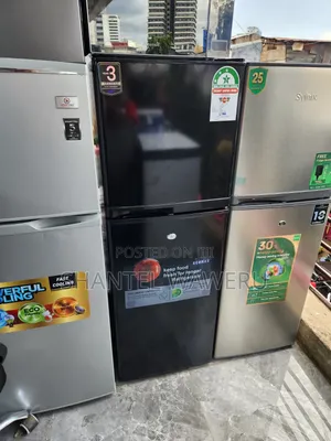 Black New Refrigerator/Ecomax 138litres Plus Free Fridgeguard