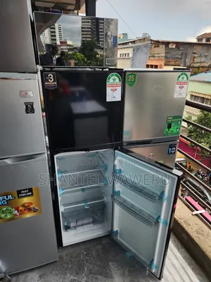 Black New Refrigerator/Ecomax 138litres Plus Free Fridgeguard