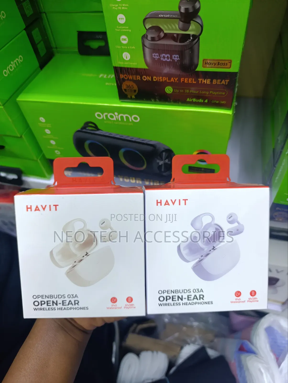 Havit Open Buds 03a Open-Ear Wireless Headphones (Purple)