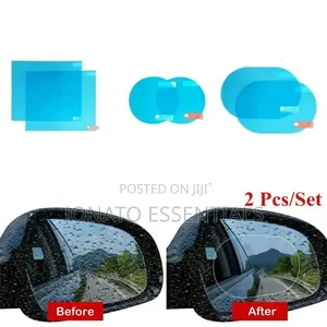 Pair of Car Rearview Mirror Rainproof Film Anti-Fog Waterproof Sticker