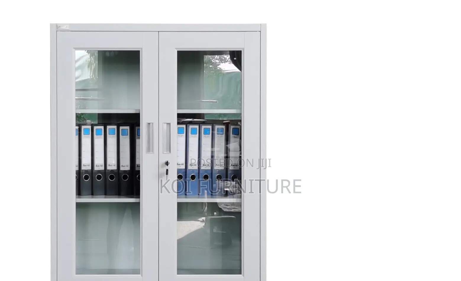 Office Cabinet; 2 Doors Executive Cabinet With Clear Glass Views