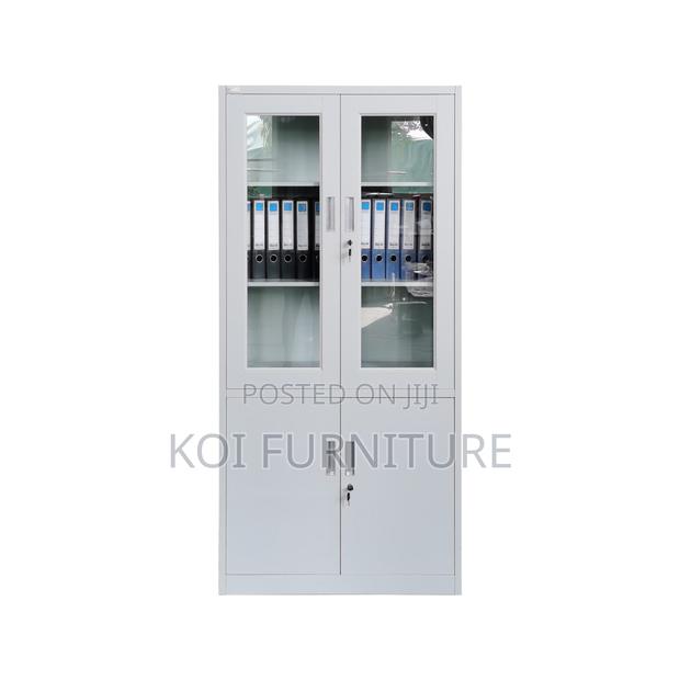 Office Cabinet; 2 Doors Executive Cabinet With Clear Glass Views - thumbnail 8