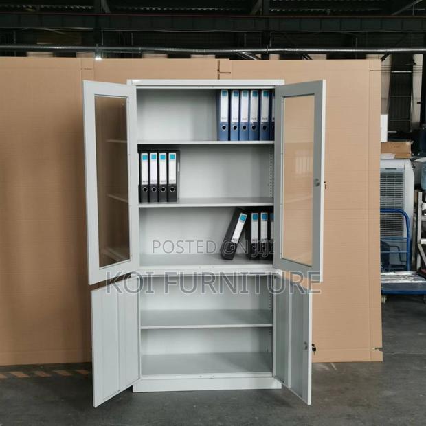 Office Cabinet; 2 Doors Executive Cabinet With Clear Glass Views - thumbnail 11