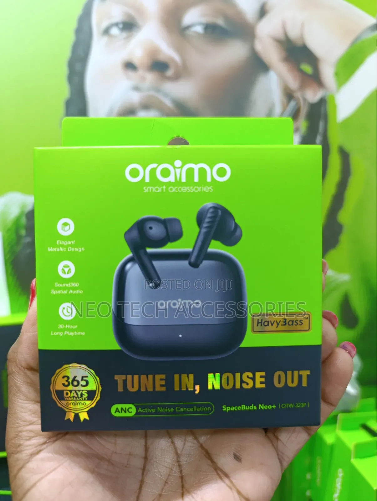 Oraimo Spacebuds Neo+ Anc With Elegant Metallic Design